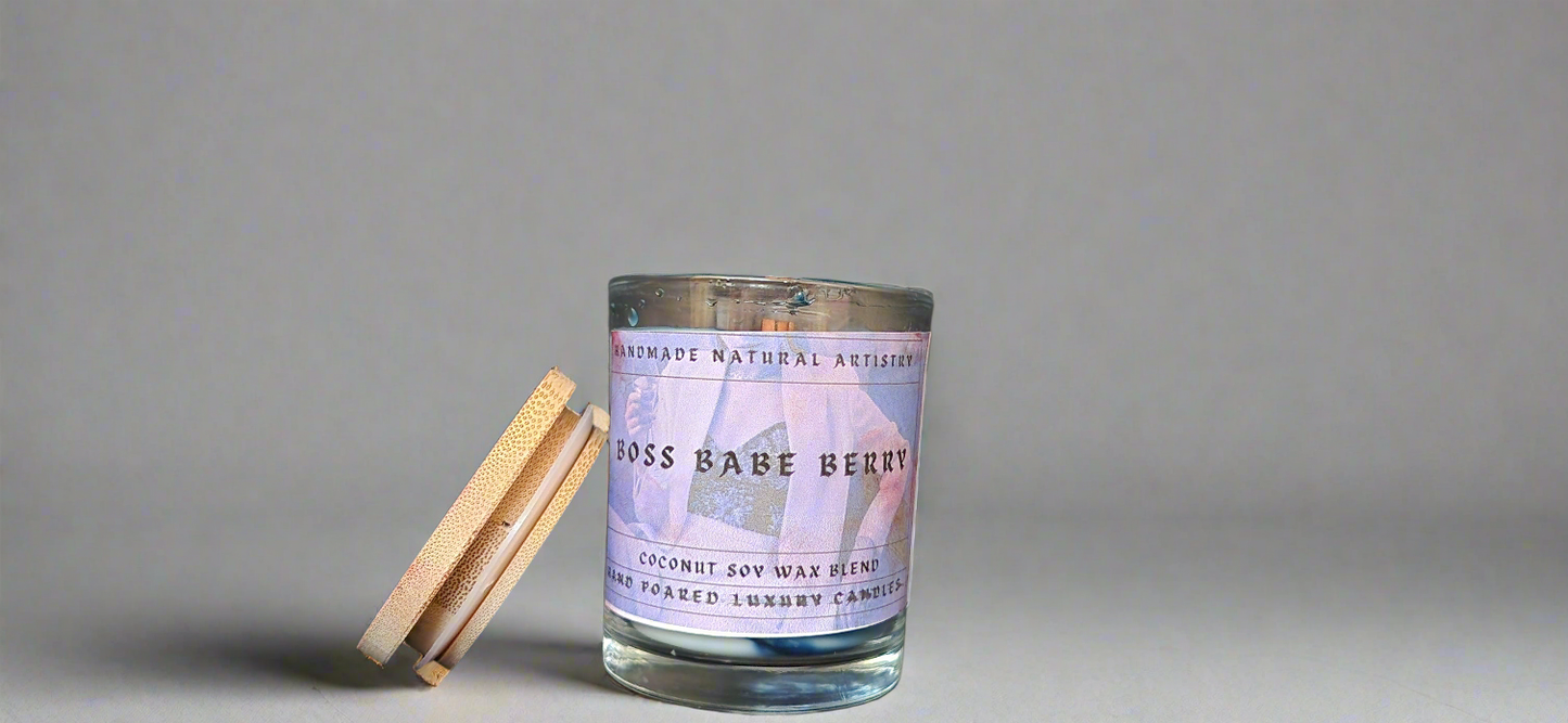 Boss Babe Berry 6 oz Craclking Wood Wick Candle