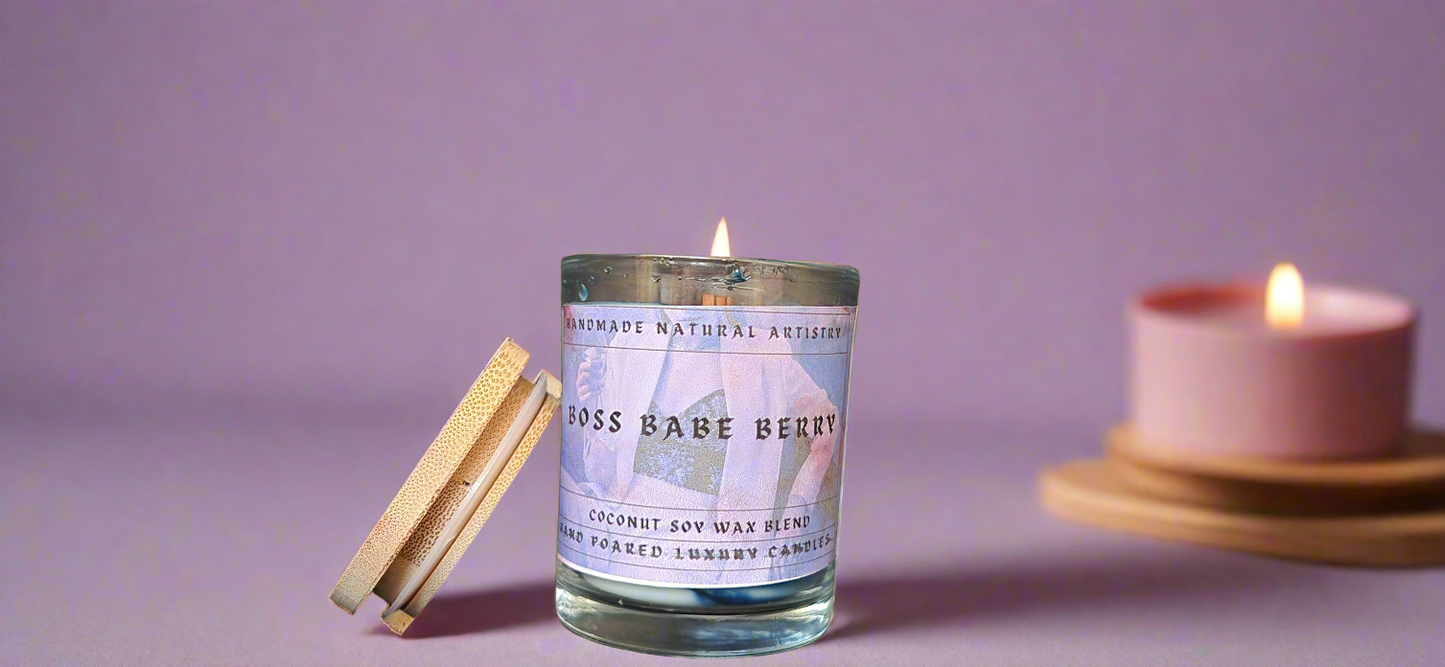 Boss Babe Berry 6 oz Craclking Wood Wick Candle
