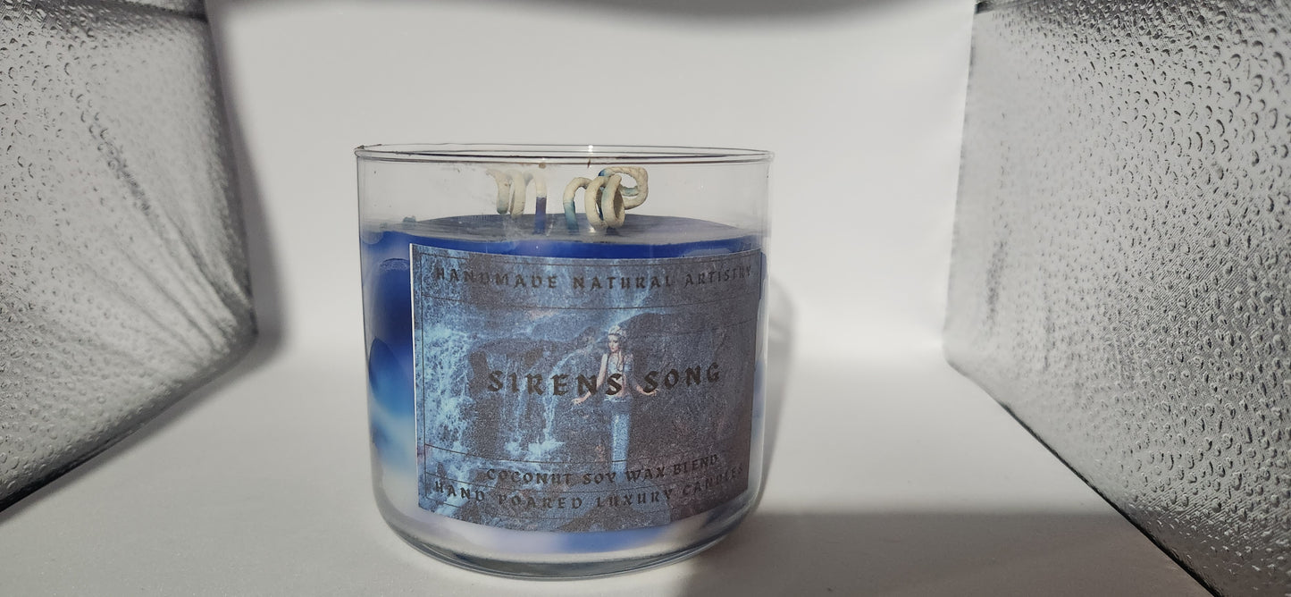 3 wick candle for boyfreind gift for her candle clean scented candle lore gift Sirens song 16 oz 3 wick candle