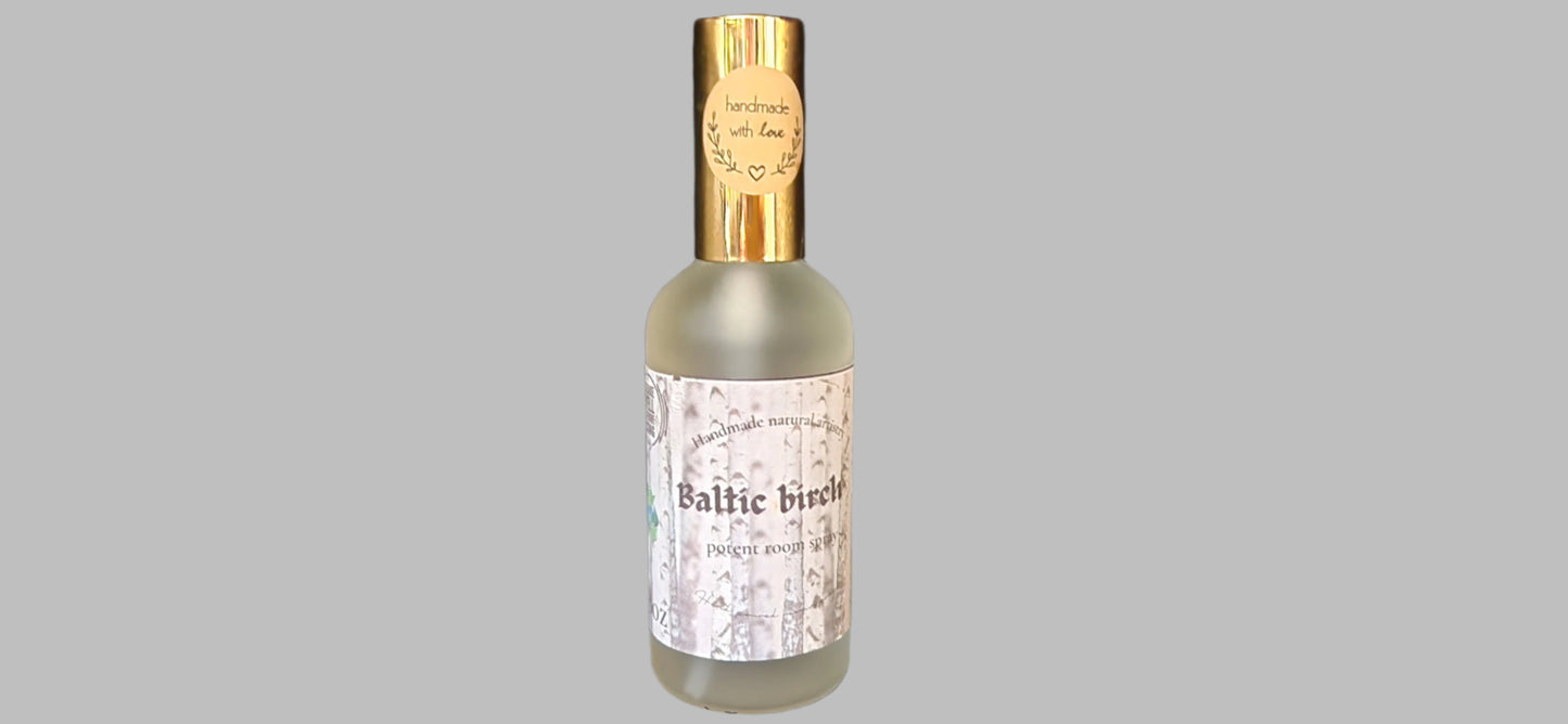 Room spray wood scented birch for husband gift for garage boyfreind gift for dorm wood scented room spray cabin vibes birch scented frosted glass room spray Baltic Birch 3.8 oz lux room spray