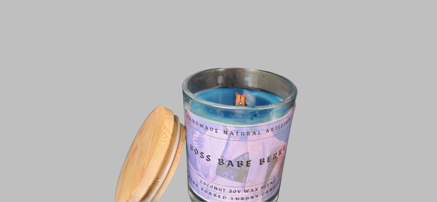 Boss Babe Berry 6 oz Craclking Wood Wick Candle