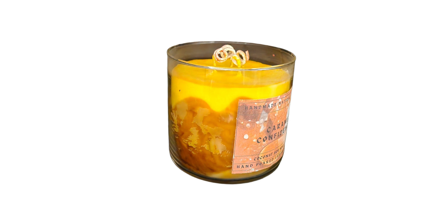 Caramel confidence 16 oz lux 3 wick candle