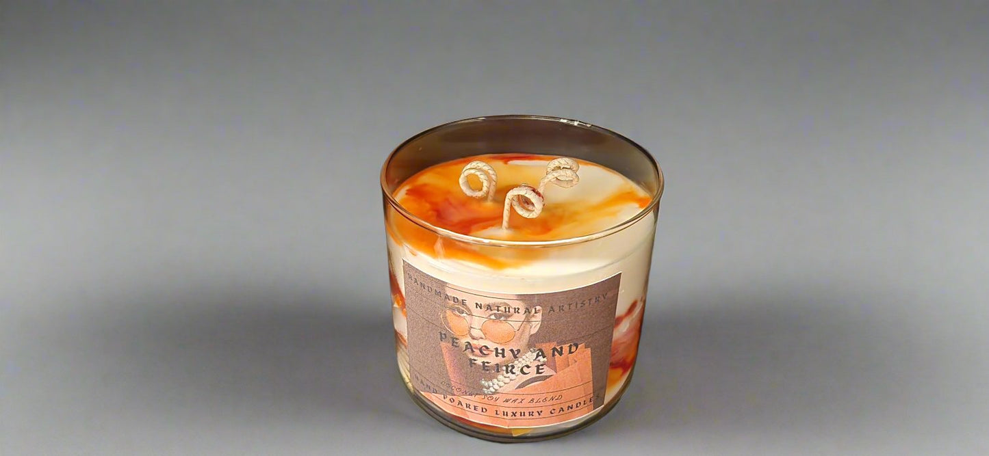 Peachy and fierce 16 oz 3 wick candle