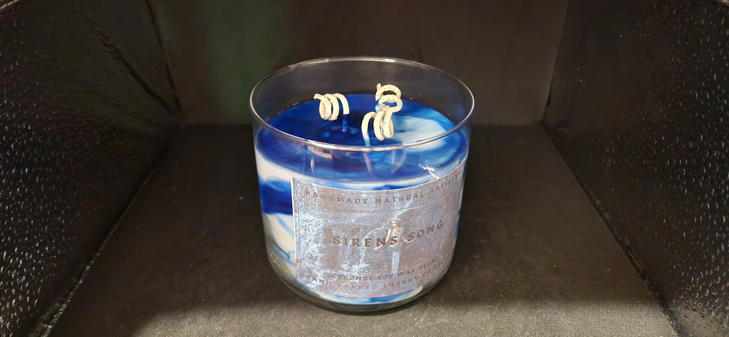 3 wick candle for boyfreind gift for her candle clean scented candle lore gift Sirens song 16 oz 3 wick candle