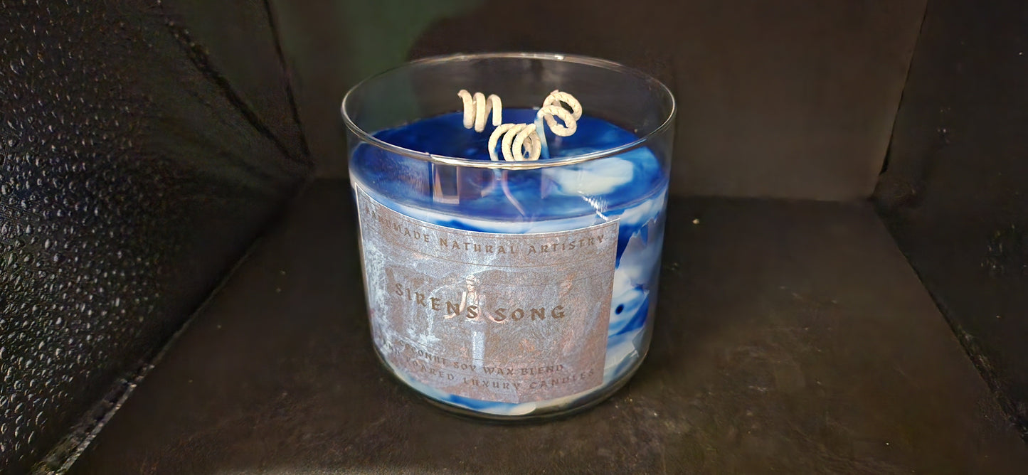 3 wick candle for boyfreind gift for her candle clean scented candle lore gift Sirens song 16 oz 3 wick candle