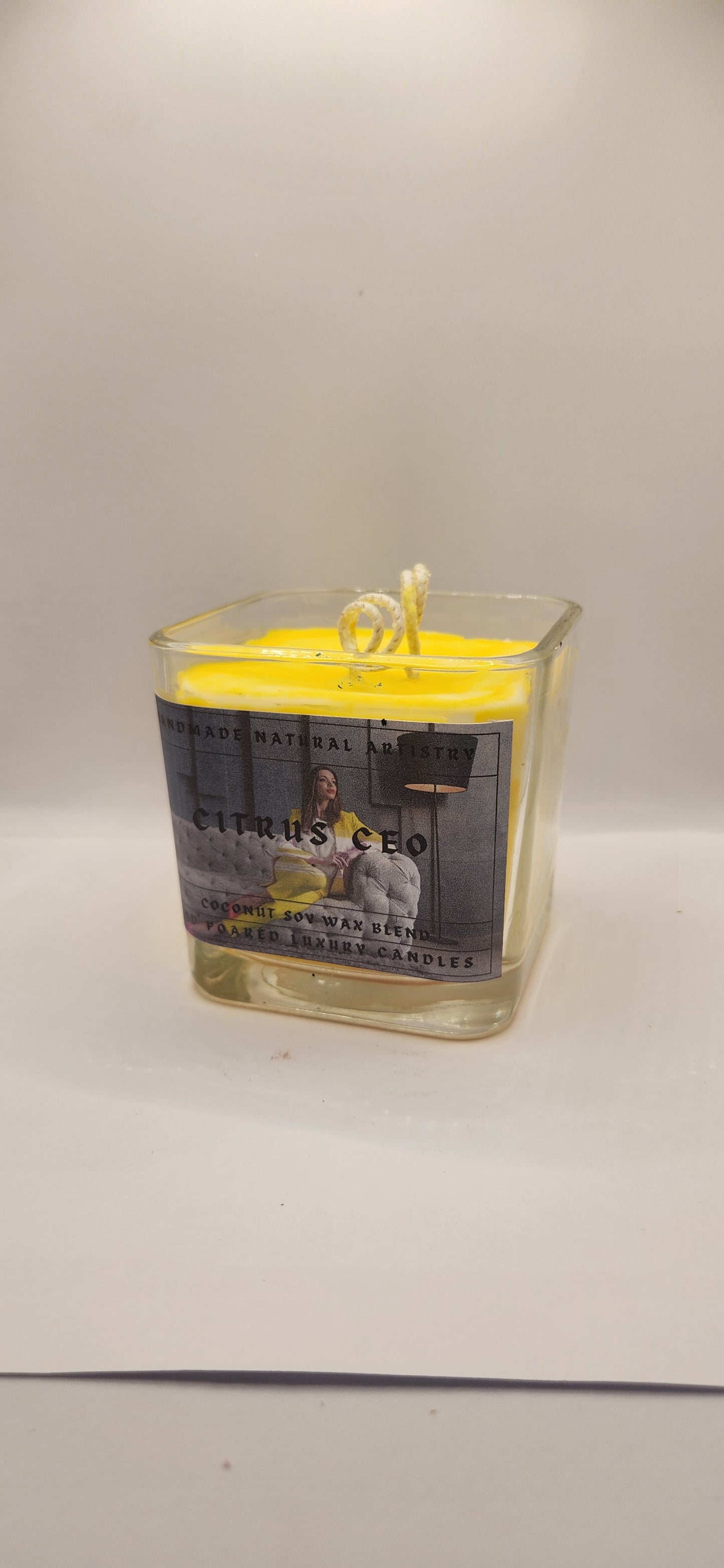 Lemongrass and Margarita Scented Citrus Candle - Perfect for Spring