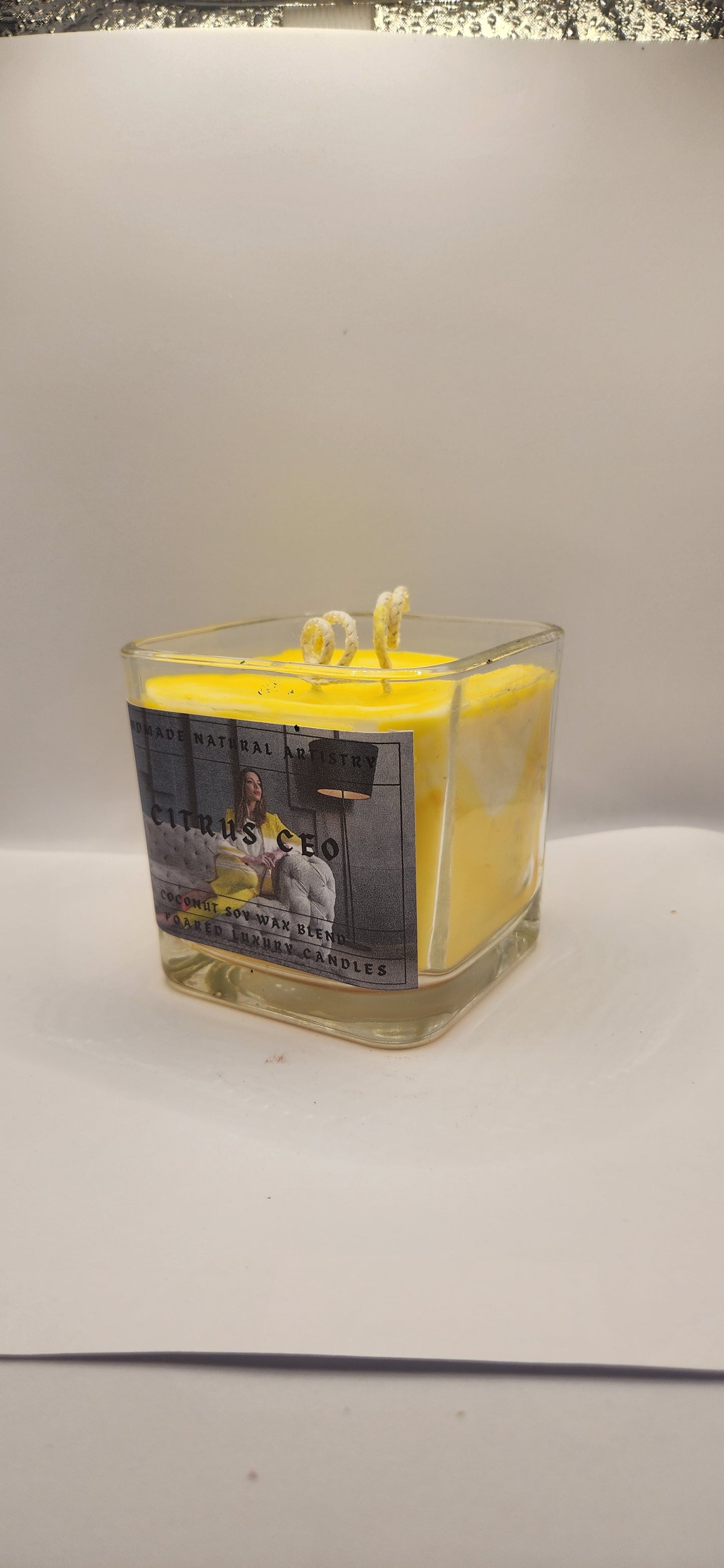 Lemongrass and Margarita Scented Citrus Candle - Perfect for Spring