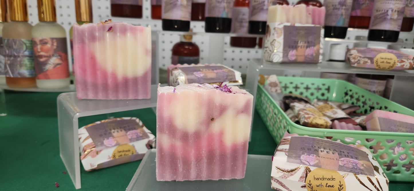 Defiant Grapefruit Cold process bar soap