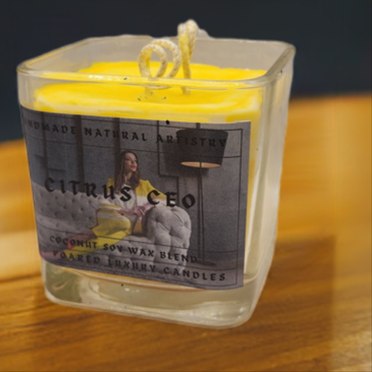 Lemongrass and Margarita Scented Citrus Candle - Perfect for Spring