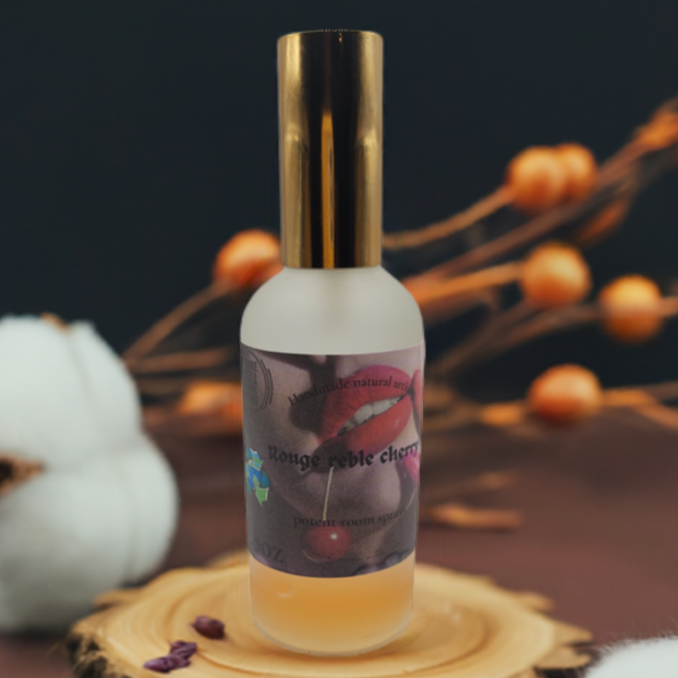 Roomspray black cherry for home roomspray for smokers room spray for dorm room cherry scented room spray for gift roomspray for car Rouge Reble Cherry 3.8 oz lux room spray