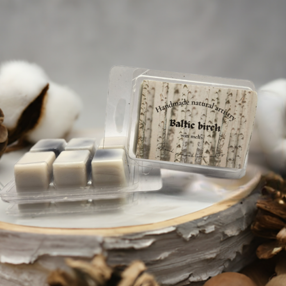Wax melt for cabin vibes earthy scent wax melt birch scented wax melt woody scent wax melt Baltic birch 2.5 oz wax melt