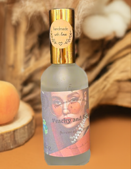 Room spray Peachy and fierce frosted glass luxurious room spray gift for boss gift unique scent room spray gift for duaghter 3.8 oz lux room spray