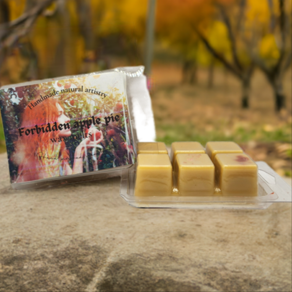 Wax melt for southern kitchen bakery vibes wax melt fruity apple pie scent wax melt super strong wax melt Forbidden apple pie 2.5 oz wax melt