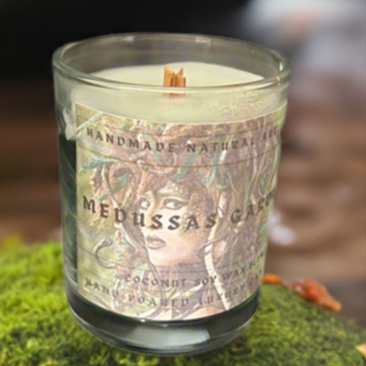 Wood Wick Candle for Men | Aromatherapy Scented Candle - Medussas Garden