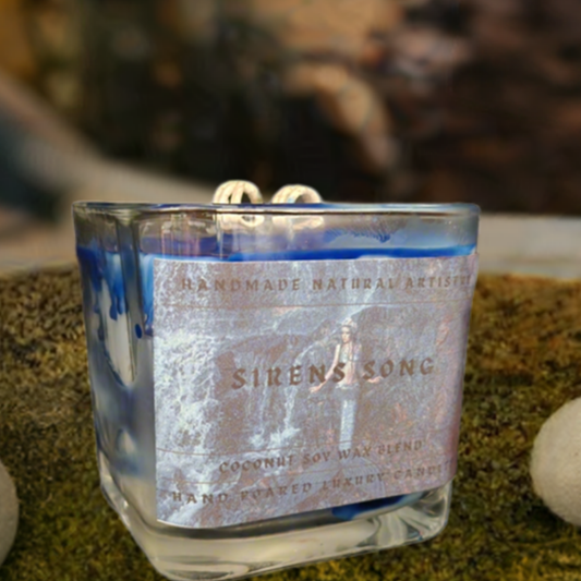 Candle super clean scent Sirens Song 11 oz Lux Cube Candle - Clean vibe