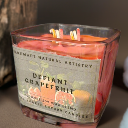 Energizing Grapefruit Lux Cube Candle - 11 oz