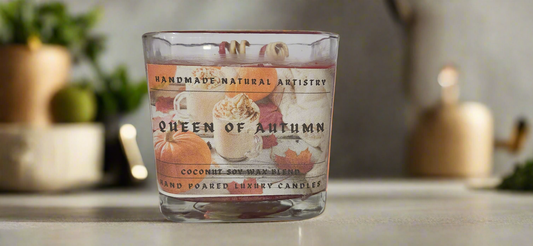Pumpkin Caramel Lux Cube Candle - Queen of Autumn
