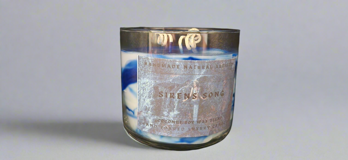 3 wick candle for boyfreind gift for her candle clean scented candle lore gift Sirens song 16 oz 3 wick candle