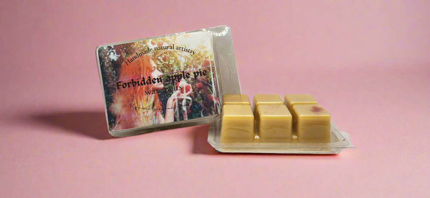 Wax melt for southern kitchen bakery vibes wax melt fruity apple pie scent wax melt super strong wax melt Forbidden apple pie 2.5 oz wax melt
