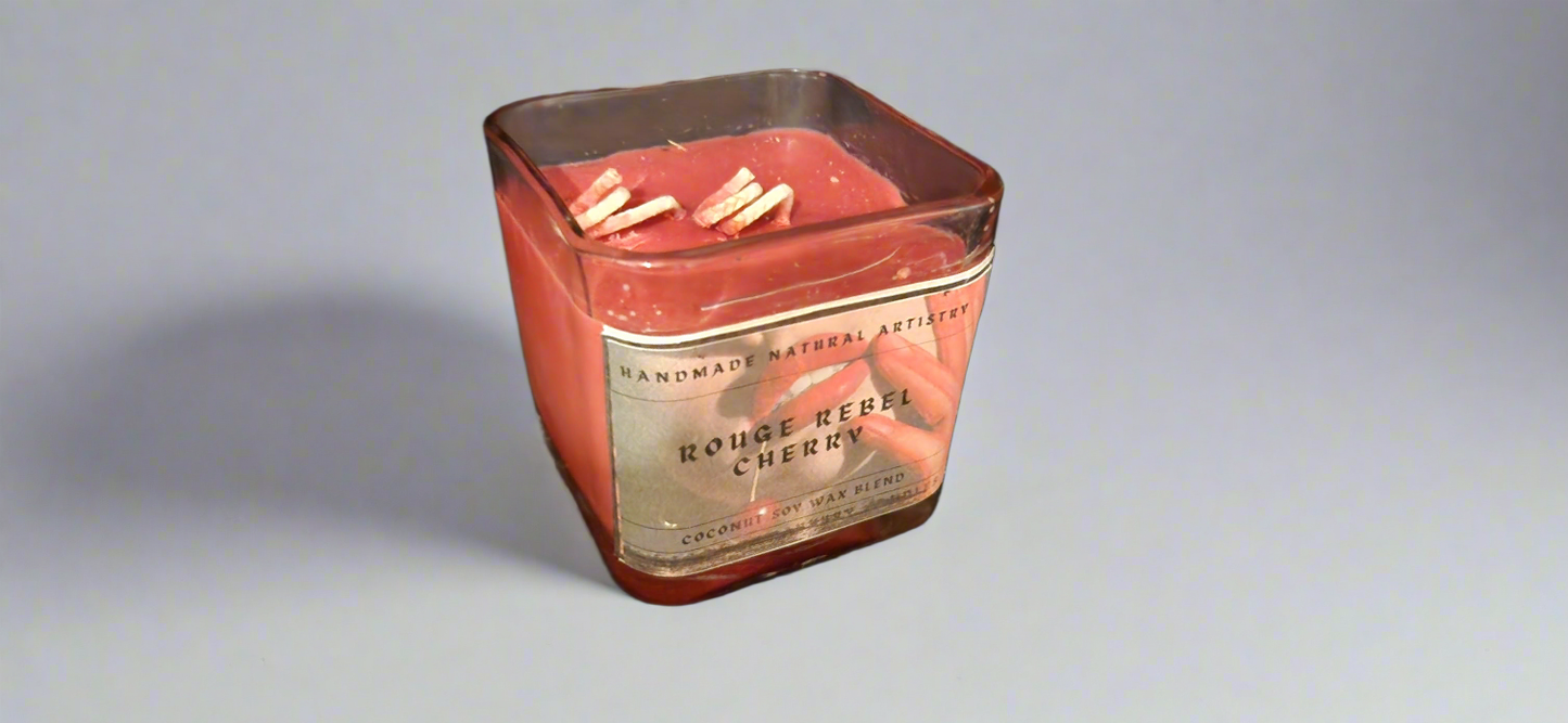 Candle for girlfreind gifts candles cherry candle for her romantic vibes Rouge Reble Cherry 11 oz lux cube candle