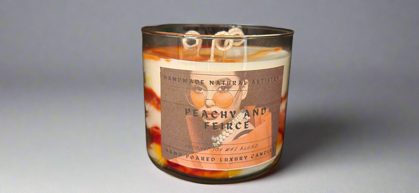 Peachy and fierce 16 oz 3 wick candle