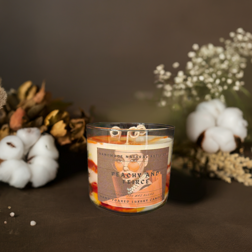 Peachy and fierce 16 oz 3 wick candle