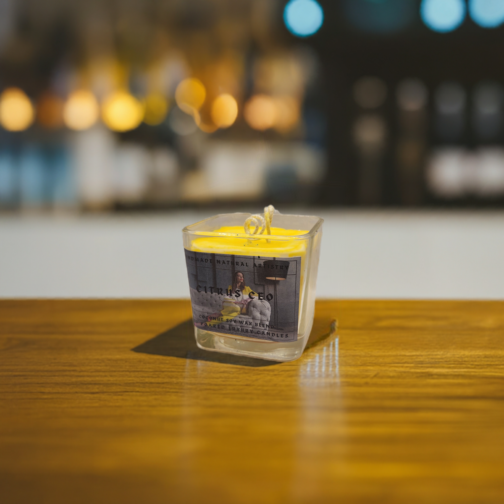 Lemongrass and Margarita Scented Citrus Candle - Perfect for Spring