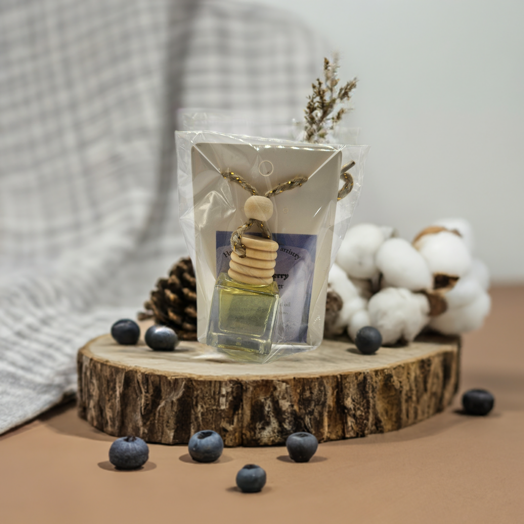 Luxurious Car Diffuser - Blueberry Boss Babe Scent | Handmade Natural Artistry