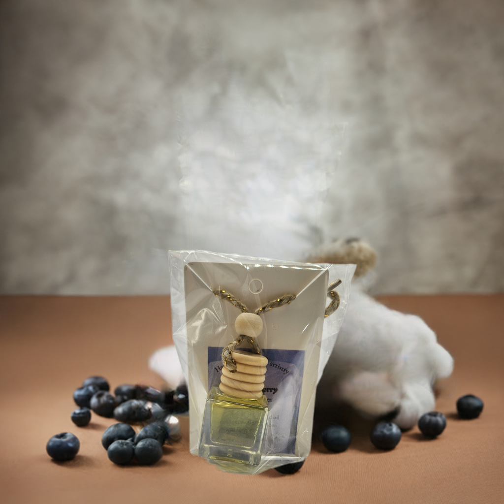 Luxurious Car Diffuser - Blueberry Boss Babe Scent | Handmade Natural Artistry