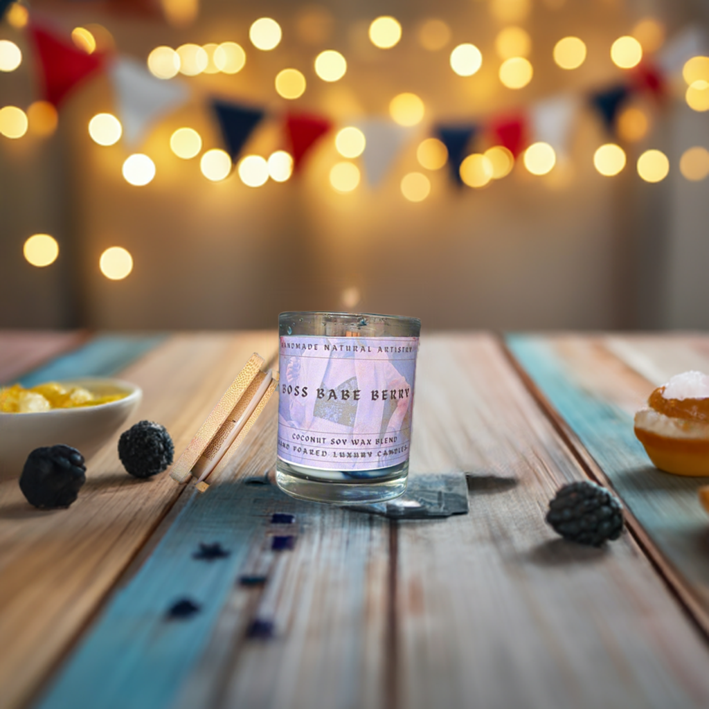 Boss Babe Berry 6 oz Craclking Wood Wick Candle