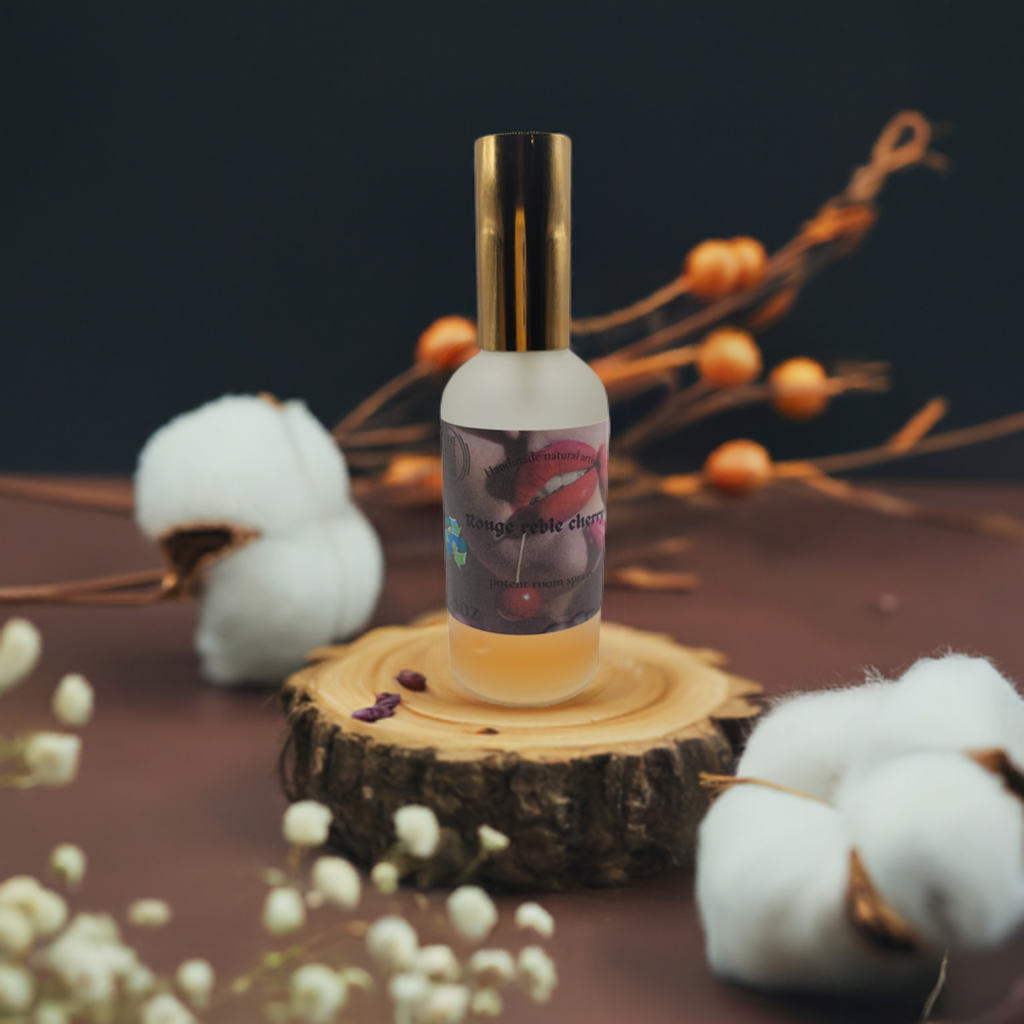Roomspray black cherry for home roomspray for smokers room spray for dorm room cherry scented room spray for gift roomspray for car Rouge Reble Cherry 3.8 oz lux room spray