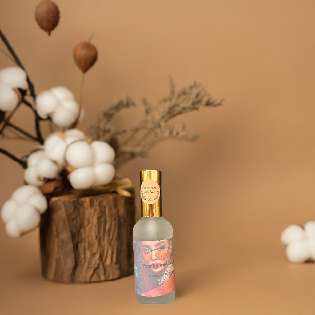 Room spray Peachy and fierce frosted glass luxurious room spray gift for boss gift unique scent room spray gift for duaghter 3.8 oz lux room spray