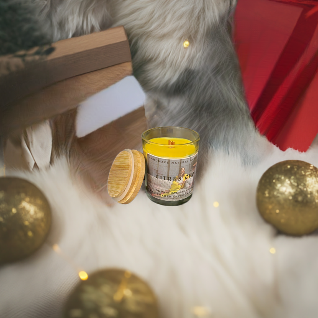 Citrus CEO 6 ox Crackling Wood Wick Candle