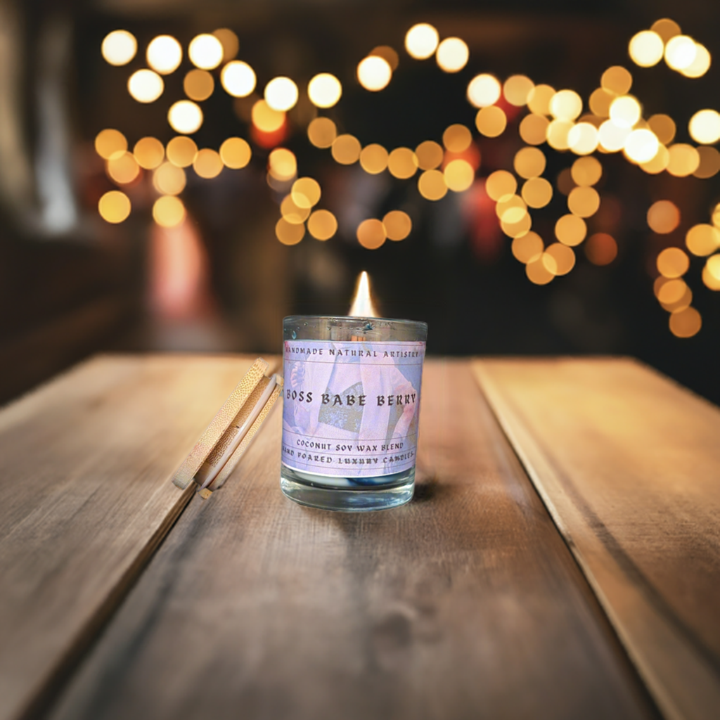 Boss Babe Berry 6 oz Craclking Wood Wick Candle