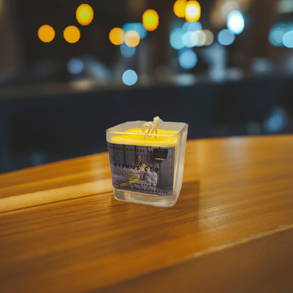 Lemongrass and Margarita Scented Citrus Candle - Perfect for Spring