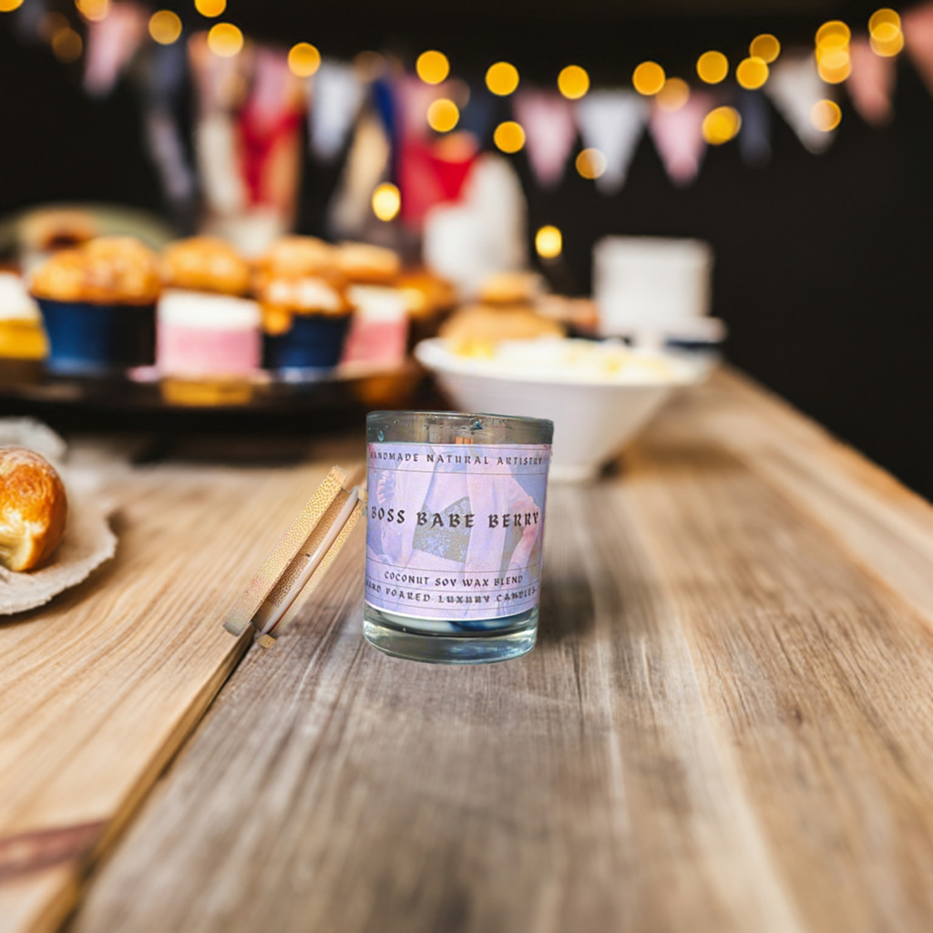 Boss Babe Berry 6 oz Craclking Wood Wick Candle