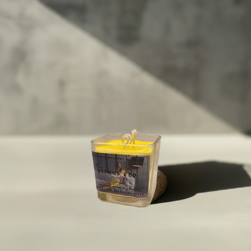 Lemongrass and Margarita Scented Citrus Candle - Perfect for Spring