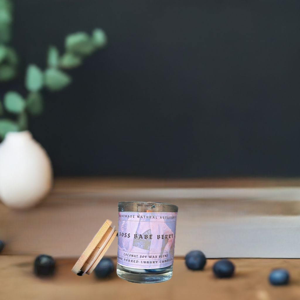 Boss Babe Berry 6 oz Craclking Wood Wick Candle