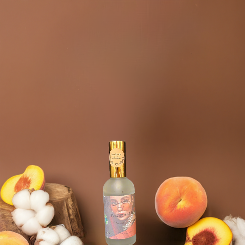 Room spray Peachy and fierce frosted glass luxurious room spray gift for boss gift unique scent room spray gift for duaghter 3.8 oz lux room spray