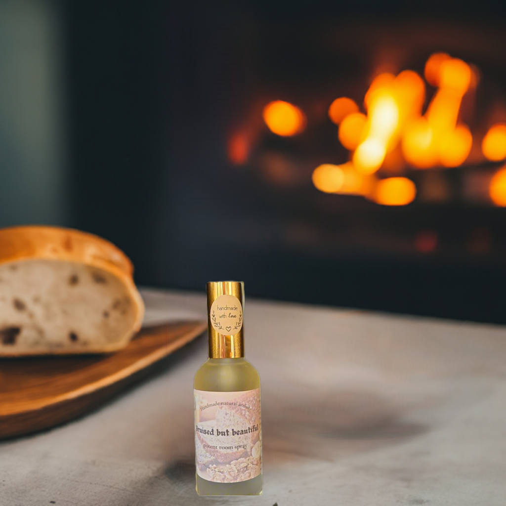 Room spray for her roomspray gift for mom bakery scented room spray gift for girlfreind bannana nut bread scented Bruised but beautiful 3.8 oz lux room spray