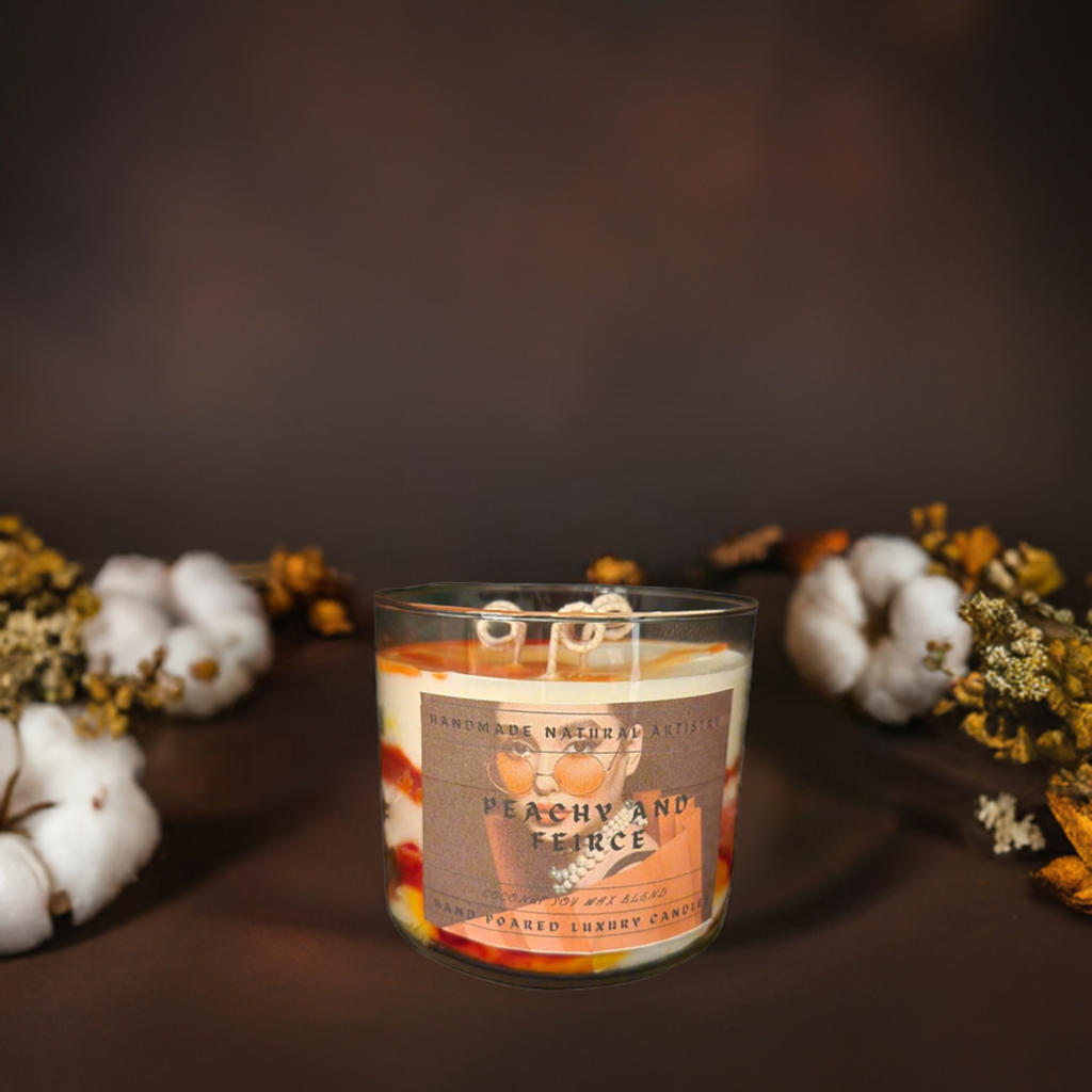 Peachy and fierce 16 oz 3 wick candle