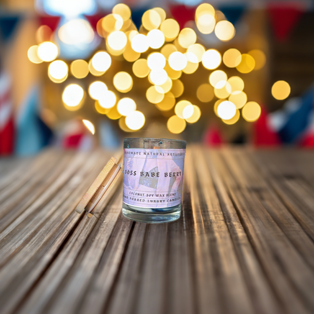 Boss Babe Berry 6 oz Craclking Wood Wick Candle