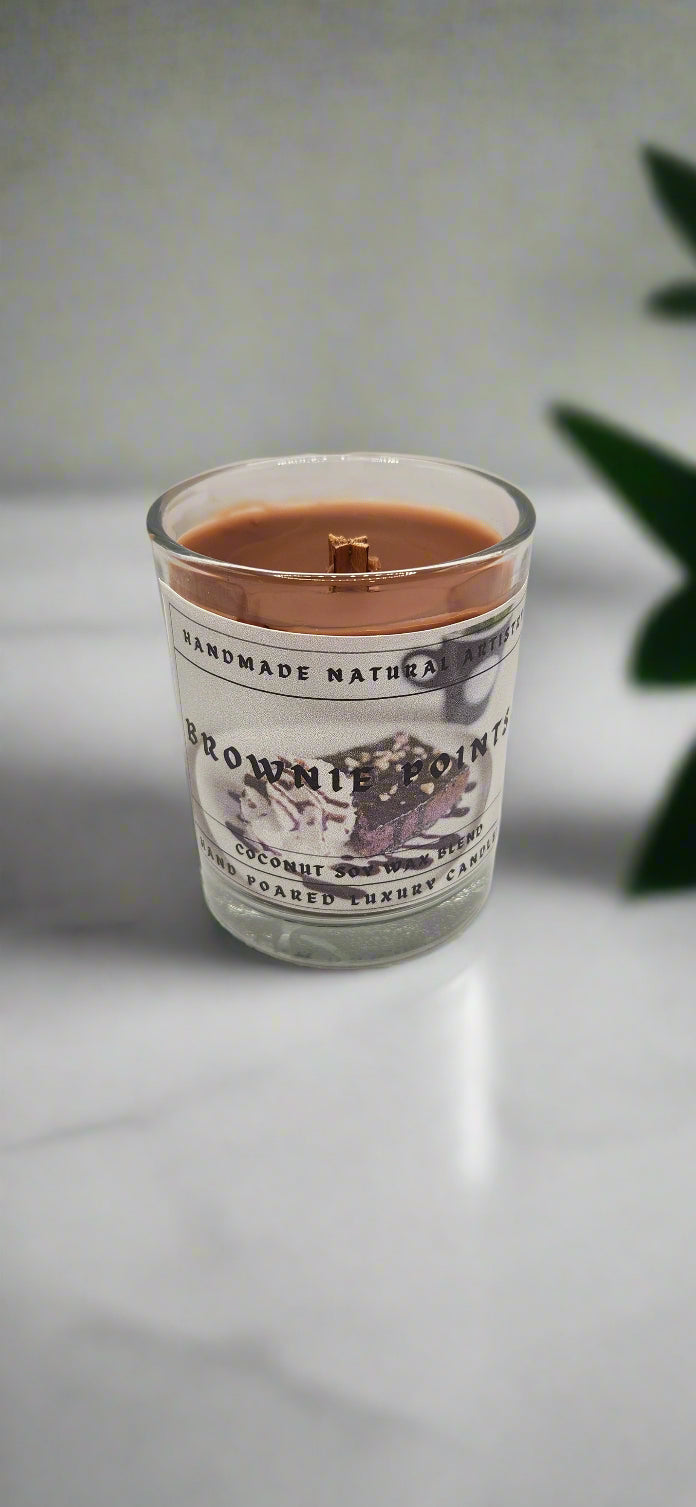 Trendy Brownie Points 6 oz Candle wood wick bakery scented candle