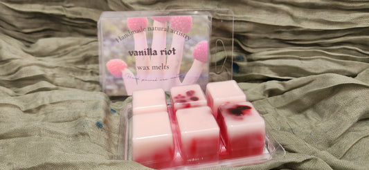 Strong Vanilla Riot Wax Melt with Raspberry Twist