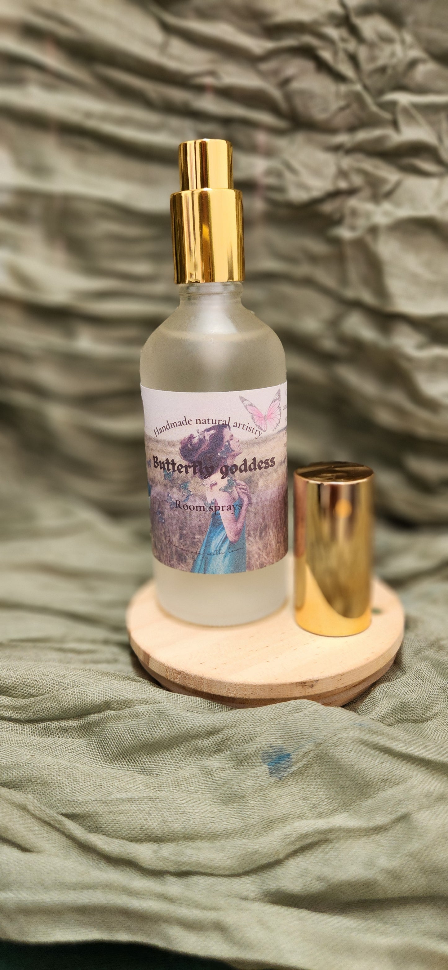 Room spray Butterfly Goddess pink sugar and pomegranate scented room spray for girlfreind housewarming gift dorm room gift for duaghter gift unique fruity scented room spray 3.8 oz lux room spray