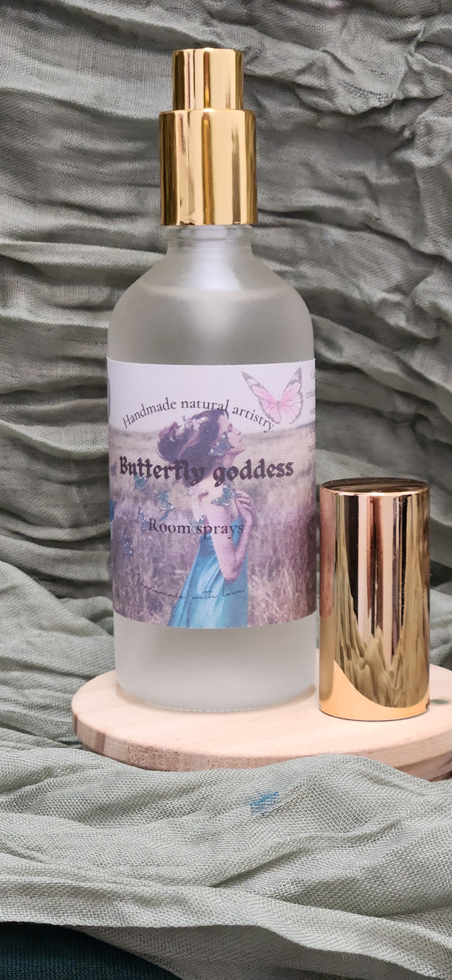 Room spray Butterfly Goddess pink sugar and pomegranate scented room spray for girlfreind housewarming gift dorm room gift for duaghter gift unique fruity scented room spray 3.8 oz lux room spray