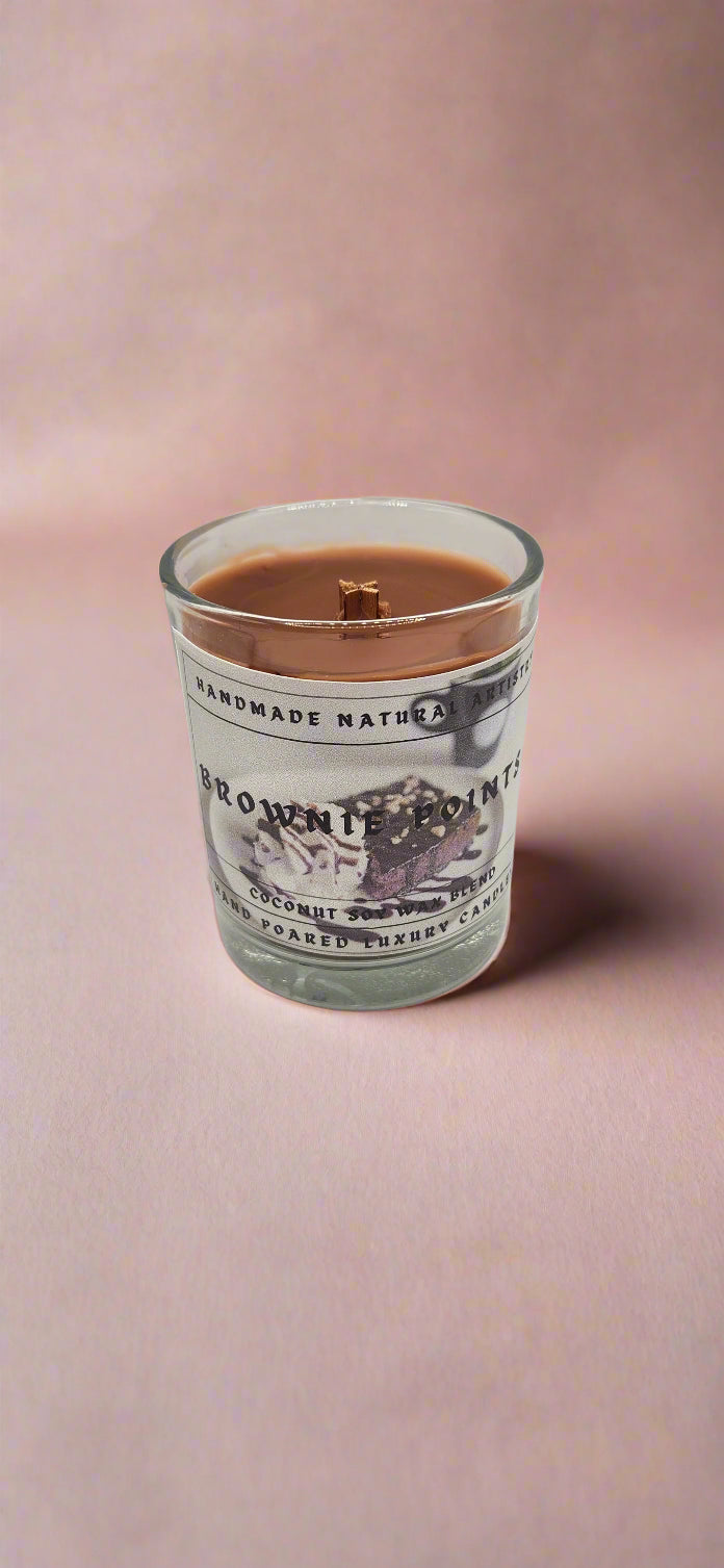 Trendy Brownie Points 6 oz Candle wood wick bakery scented candle