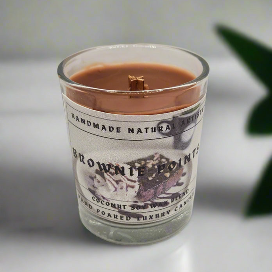 Trendy Brownie Points 6 oz Candle wood wick bakery scented candle